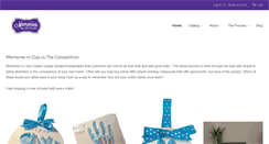 Desktop Screenshot of memoriesinclayshop.com